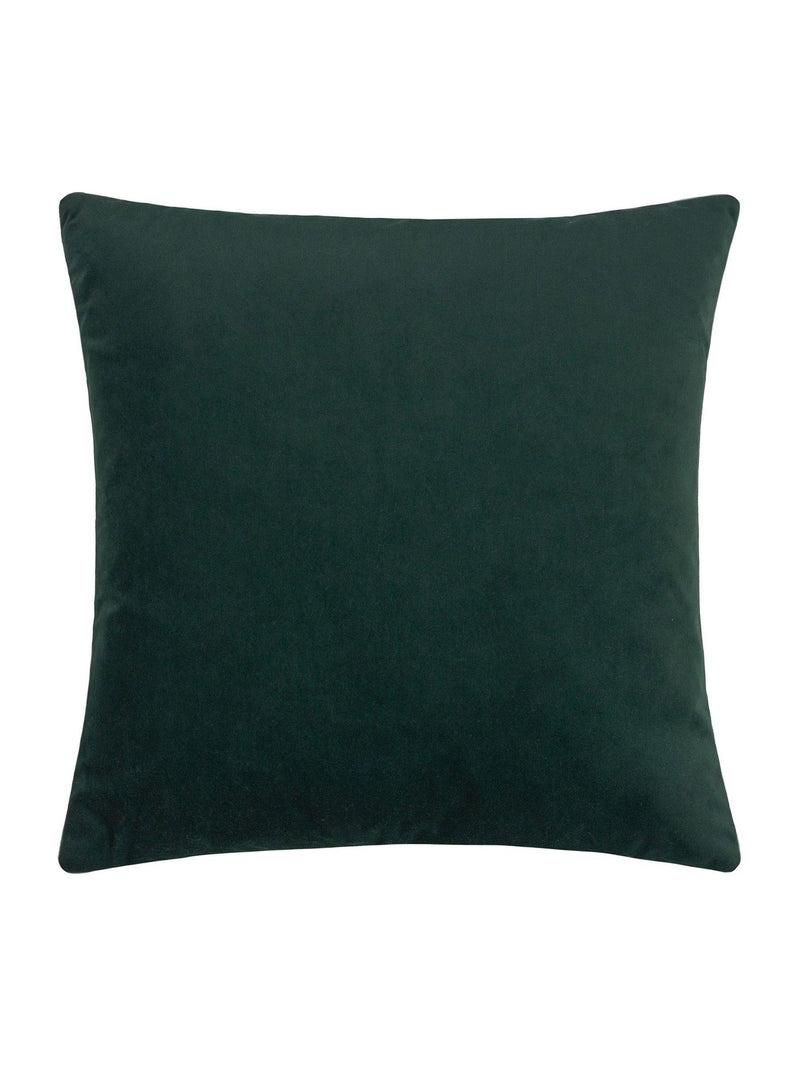 Furn pink green geometric velvet cushion, UK version