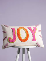 Next heya home Multicolour Joy Slogan Tufted Cotton Cushion- Buy online at McGrocer