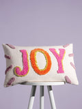heya home Joy Slogan tufted cushion (British brand)