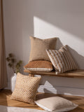 Yard natural beige organik stripe cushion 45cm (British brand)