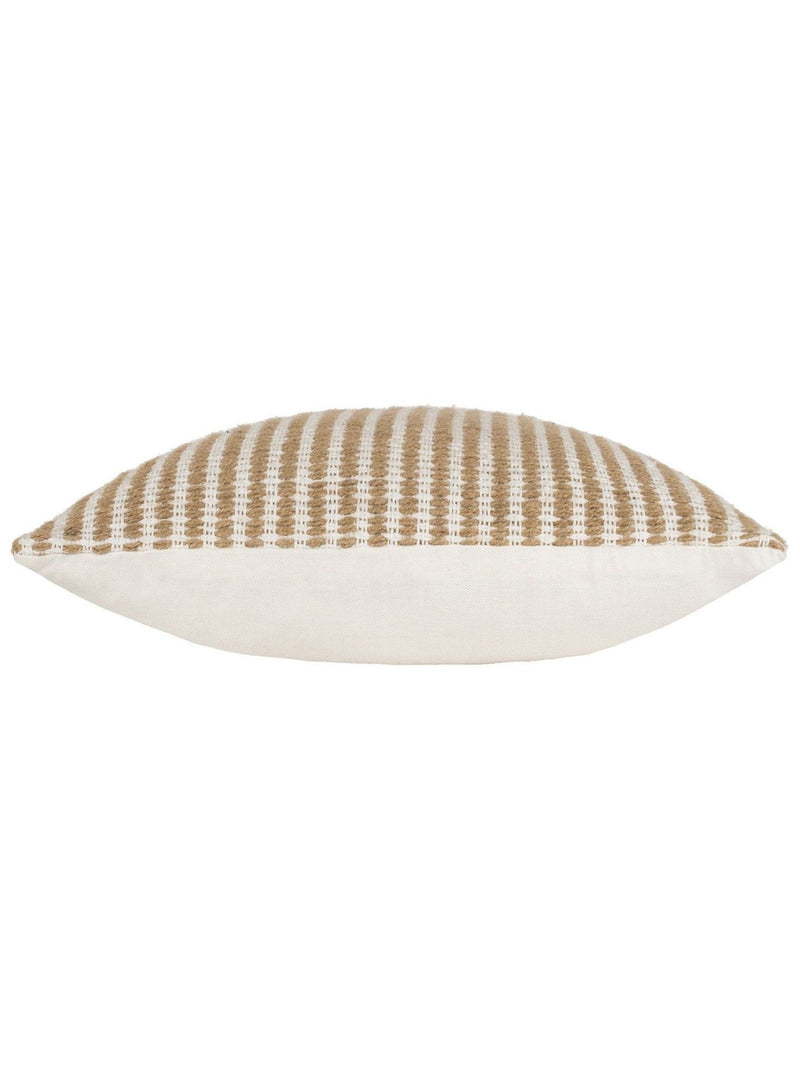 Yard natural beige organik stripe cushion 45cm (British brand)