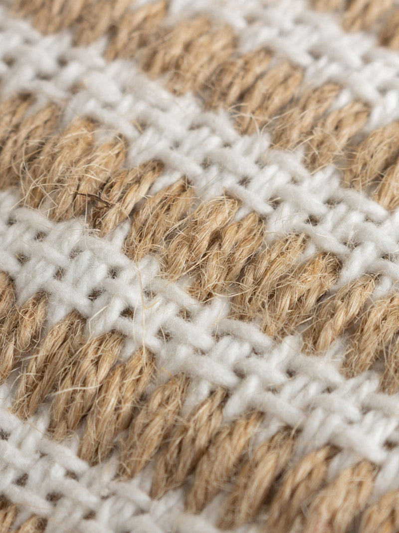 Yard natural beige organik stripe cushion 45cm (British brand)