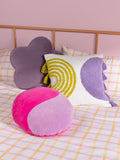 heya home lilac flower velvet cushion (British brand)