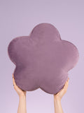 heya home lilac flower velvet cushion (British brand)