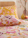 Furn Pink Protea Reversible Floral Duvet Cover and Pillowcase Set