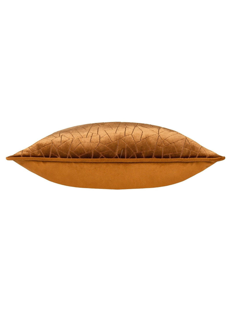 HÖEM Bronze Malans geometrisches Kissen aus Schnittvelours (britische Marke)