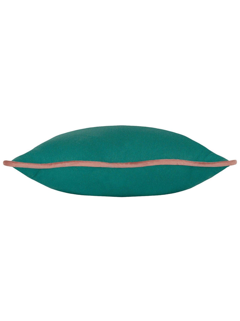heya home cushion green pink wiggle contrast velvet (British brand)