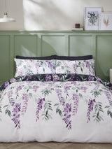 Next Catherine Lansfield White Wisteria Duvet Cover and Pillowcase Set- Buy online at McGrocer