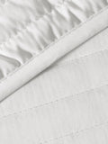 Bianca White quilted lines bedspread 220x230cm, imported from the UK