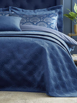 Next Catherine Lansfield Blue Art Deco Pearl Throw- Buy online at McGrocer