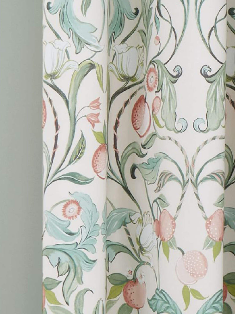 Catherine Lansfield floral lined eyelet curtains 168x183cm - British product