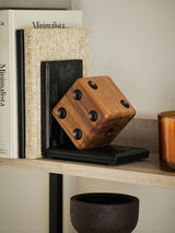 Next Bronx Black/Brown Wooden Dice Bookend- Buy online at McGrocer