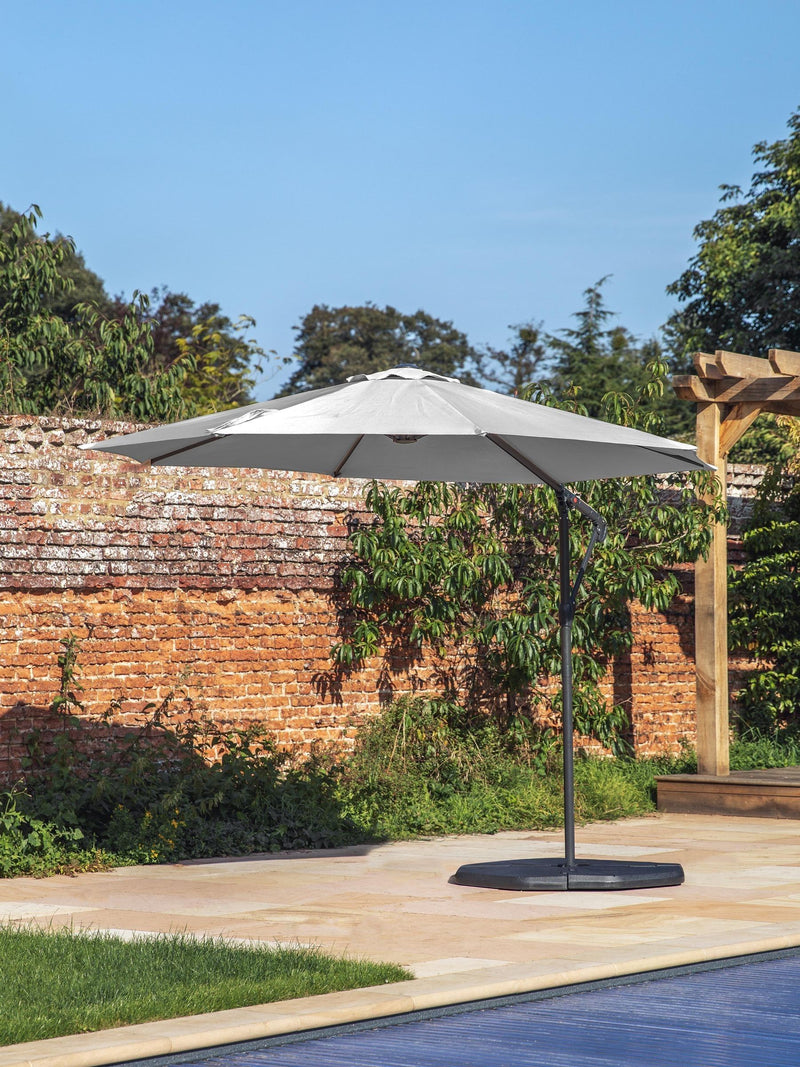 Gallery Home cantilever parasol grey 3M - British product