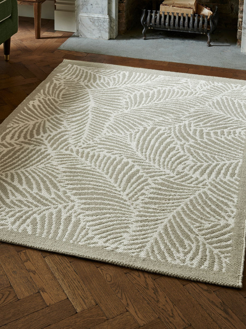 Nina Campbell tree fern flatweave wool rug, UK version