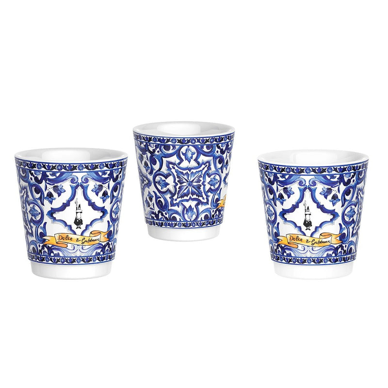 Dolce & Gabbana Blue Mediterranean moka pot 6-cup, imported from the UK