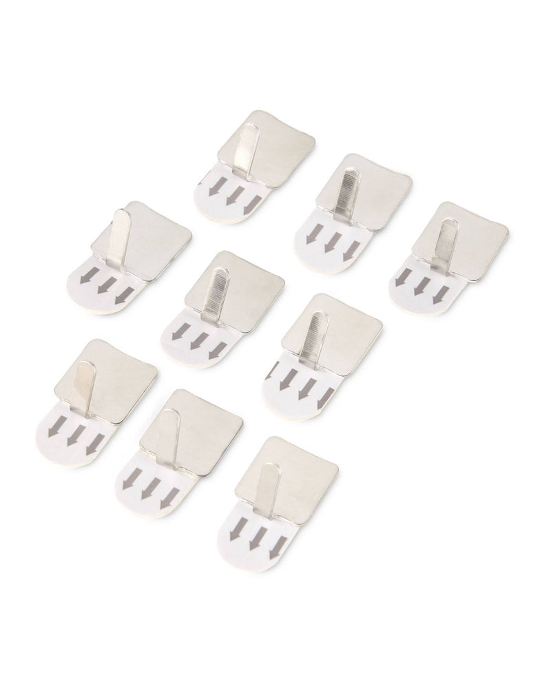 Self-Adhesive Damage-Free Hanging Hooks (White, Set of 2)