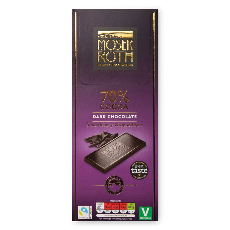 Dark chocolate 70% cocoa, UK version