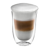 De'Longhi latte glass double-walled set of 2 - British product
