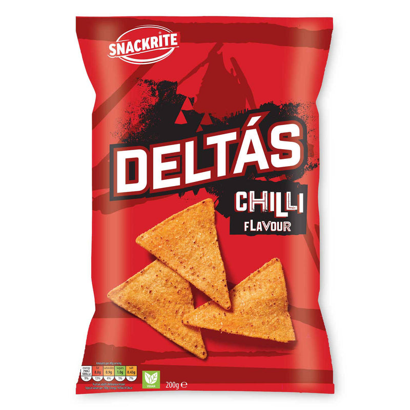 Deltas chilli flavour tortilla chips, UK version