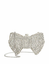 M&S Dune London Diamante Bow Chain Strap Mini Clutch Bag- Buy online at McGrocer