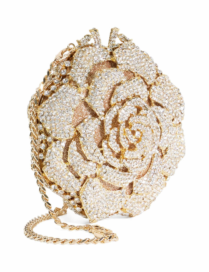 Dune London diamante chain strap clutch bag, imported from the UK