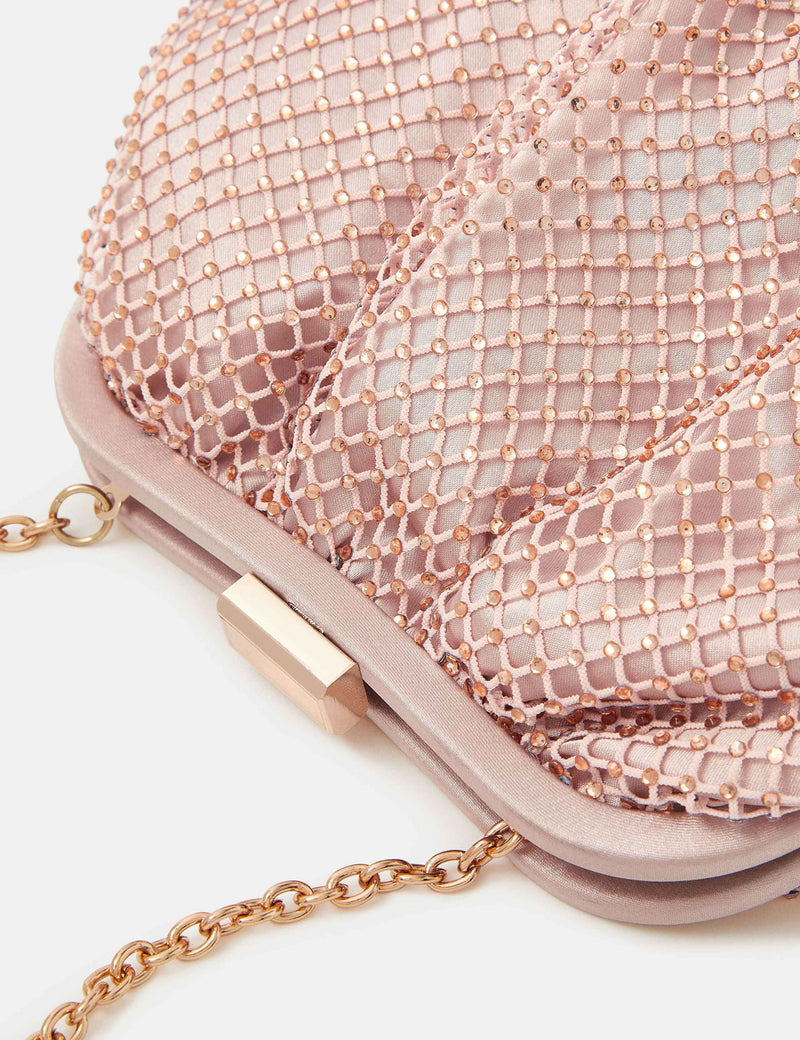 Accessorize diamante chain strap clutch bag, imported from the UK