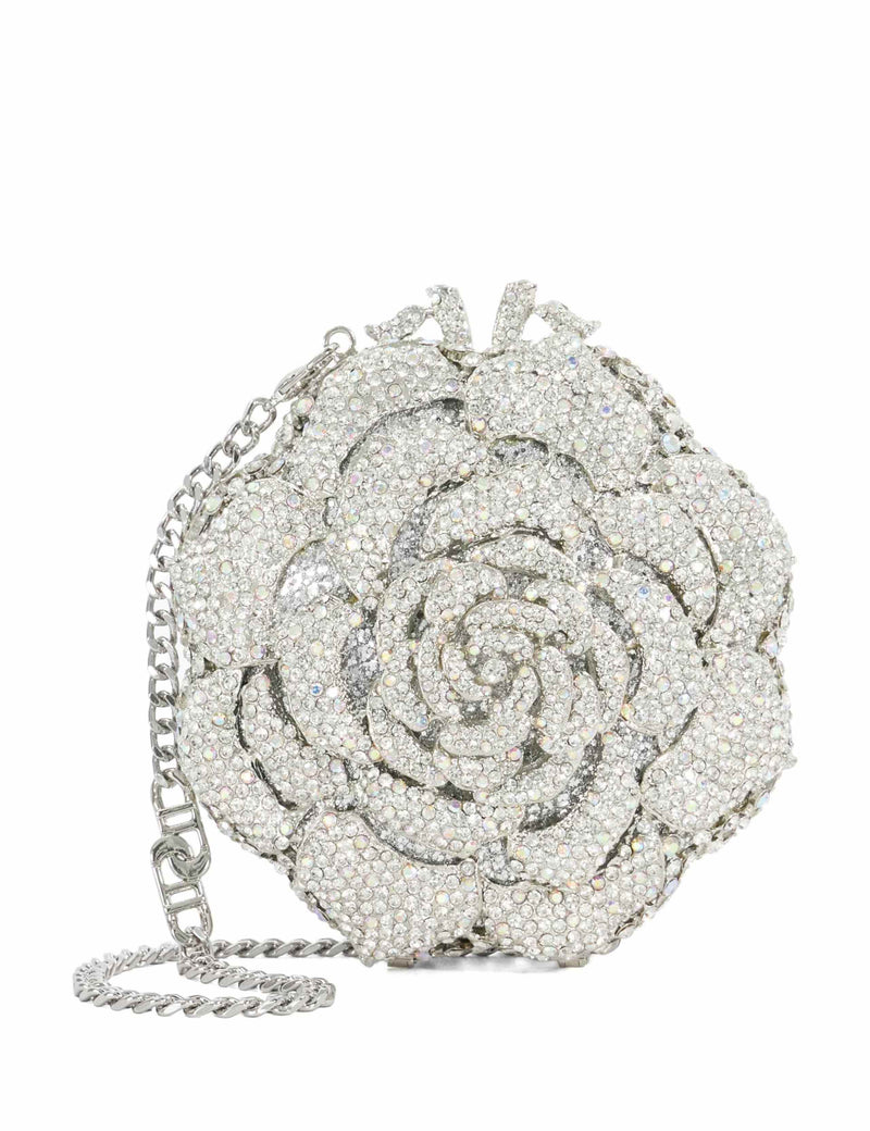 Dune London diamante flower chain strap clutch bag - British product
