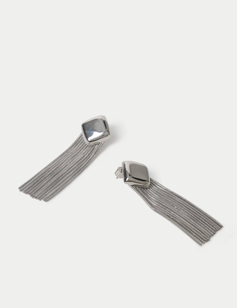 Autograph Collection diamond shape fringe earrings (British brand)