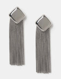 Autograph Collection diamond shape fringe earrings (British brand)