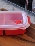 Good2Heat divided microwave container 24.5x16x7cm (British brand)