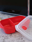 Good2Heat divided microwave container 24.5x16x7cm (British brand)