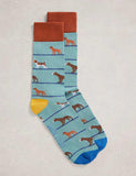 White Stuff dog design cotton rich socks - British product