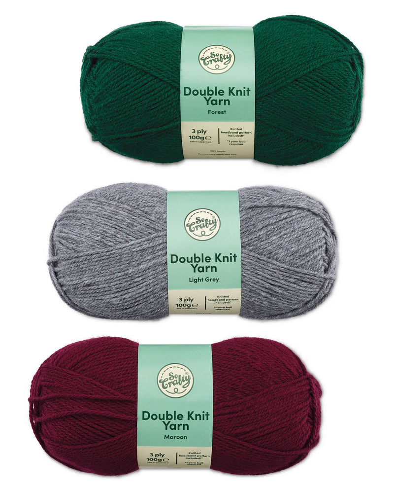 Double knitting yarn 100g 250m, UK version