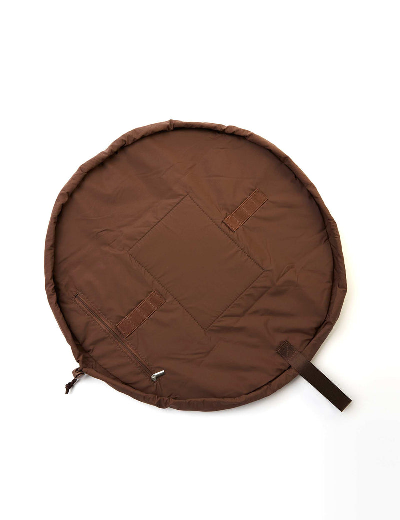 The Flat Lay Co. Espresso makeup bag, imported from the UK