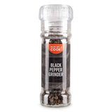 Dried black peppercorn grinder for seasoning - British product