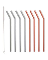 aldi Reusable Metal Drinking Straws Curved or Straight- Buy online at McGrocer