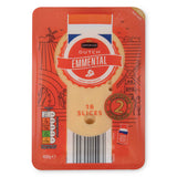 Dutch Emmental cheese slices, 16 pack, imported from the UK