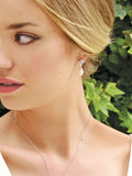 Ivory & Co Silver Tone Morocco Crystal and Pearl Earrings, UK version