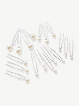 Next Ivory & Co Silver Pearl Hairpin Set- Buy online at McGrocer