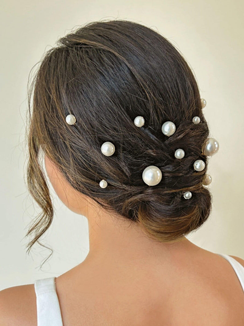 Ivory & Co silver pearl hairpin set, UK version