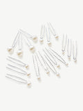 Ivory & Co silver pearl hairpin set, UK version