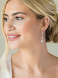 Ivory & Co silver plated Detroit crystal earrings, UK version
