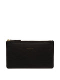 Pure Luxuries London black Wilmslow Nappa leather clutch bag - British product