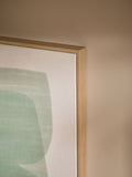 MADE.COM Turquoise Abstract Canvas Wall Art 70cm x 50cm, imported from the UK