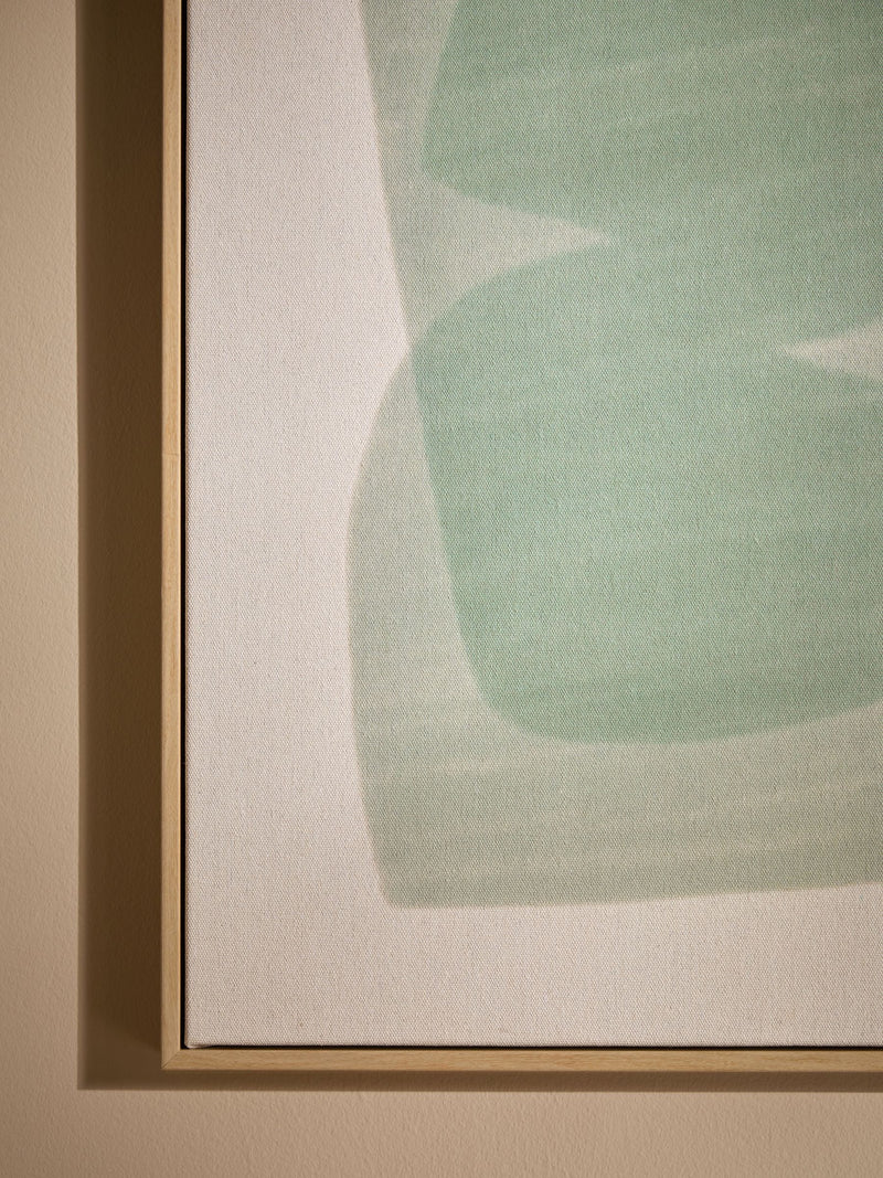 MADE.COM Turquoise Abstract Canvas Wall Art 70cm x 50cm, imported from the UK