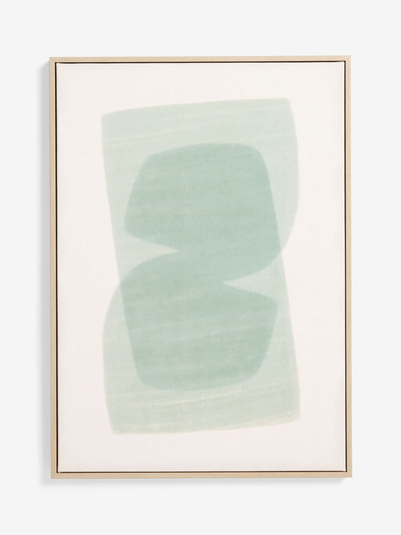 MADE.COM Turquoise Abstract Canvas Wall Art 70cm x 50cm, imported from the UK