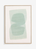 MADE.COM Turquoise Abstract Canvas Wall Art 70cm x 50cm, imported from the UK