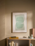 MADE.COM Turquoise Abstract Canvas Wall Art 70cm x 50cm, imported from the UK