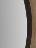Pacific Black Slim Frame round wall mirror Medium, imported from the UK