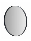 Pacific Black Slim Frame round wall mirror Medium, imported from the UK